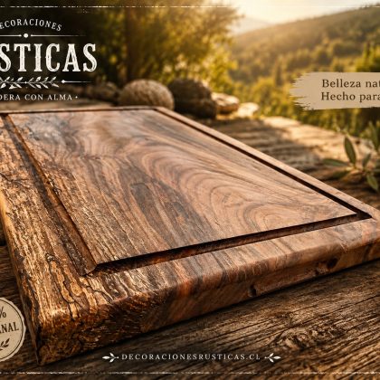 Tabla Parrillera Premium en Roble Hualle