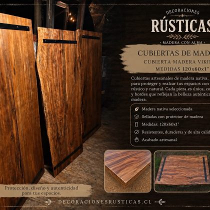 Cubiertas Vikingas en Roble Hualle
